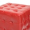Baxton Studio Siskal Red Modern Cube Ottoman, PK2 72-4036 - alternate 2